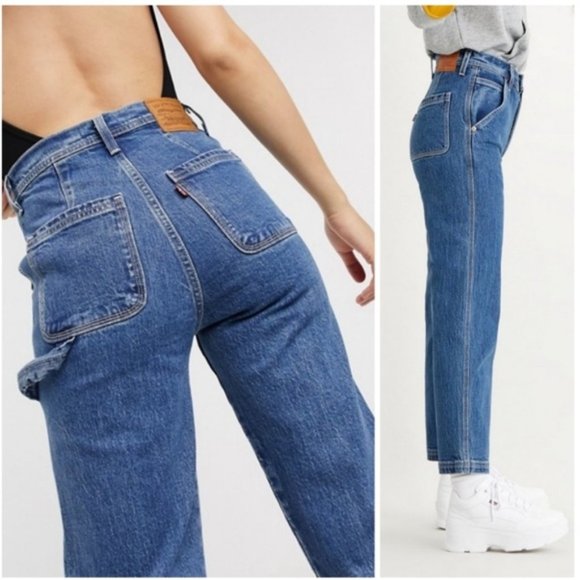 Levi's Blue Straight Leg Women's Jeans - Picture 1 of 14